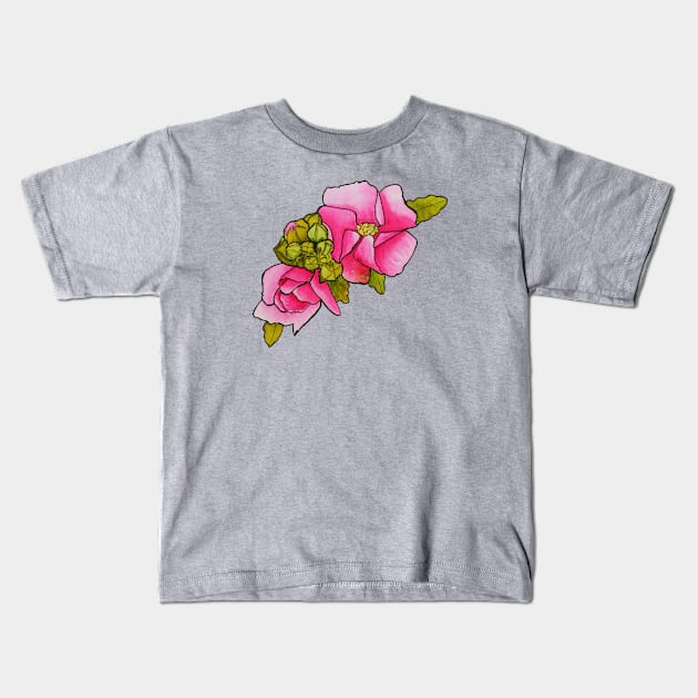 Floral Delight Kids T-Shirt by Kirsty Topps